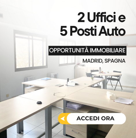 2 Uffici e 5 Posti Auto situati nello stesso edificio a Madrid - Tribunale Commerciale n° 8 di Madrid